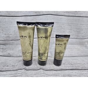 WEN Chaz Dean Sweet Almond Mint Anti-Frizz Styling Creme 4 oz (2) & 2oz